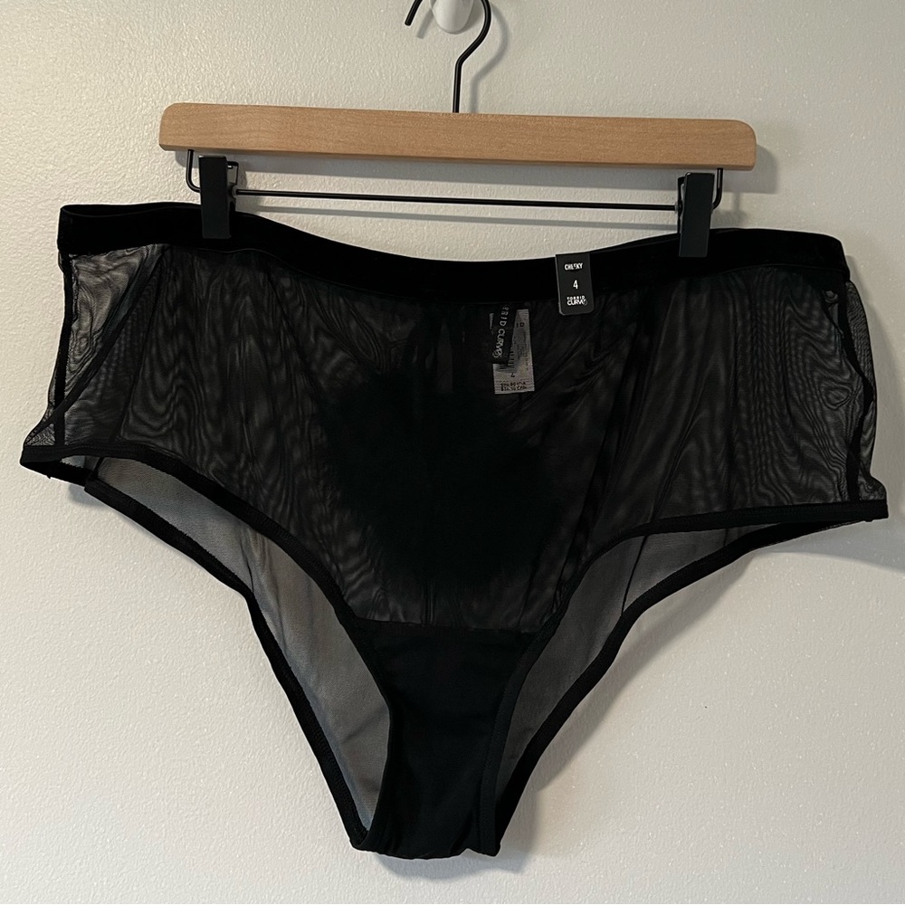 Torrid Marabou Cut Out Cheeky Panty - Picture 3 of 8